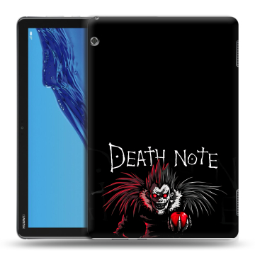 Силиконовый противоударный чехол на Huawei MediaPad T5 с принтом Death note Тетрадь смерти