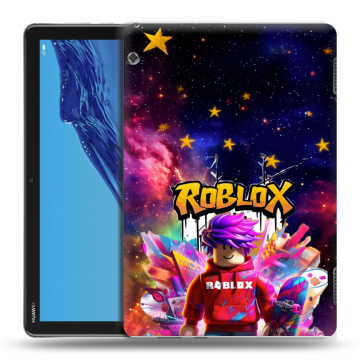 Силиконовый противоударный чехол на Huawei MediaPad T5 с принтом Roblox Роблокс Силиконовый противоударный чехол на Huawei MediaPad T5 с принтом Roblox Роблокс