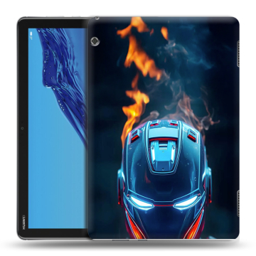 Силиконовый противоударный чехол на Huawei MediaPad T5 с принтом IronMan Железный человек