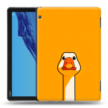 Силиконовый противоударный чехол на Huawei MediaPad T5 с принтом Смешная утка
