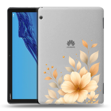 Силиконовый противоударный чехол на Huawei MediaPad T5 с принтом для девушки