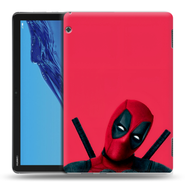 Силиконовый противоударный чехол на Huawei MediaPad T5 с принтом Дедпул Deadpool