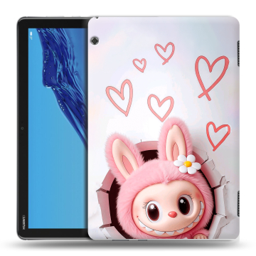 Силиконовый противоударный чехол на Huawei MediaPad T5 с принтом Labubu Лабубу