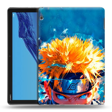 Силиконовый противоударный чехол на Huawei MediaPad T5 с принтом Аниме Наруто Naruto