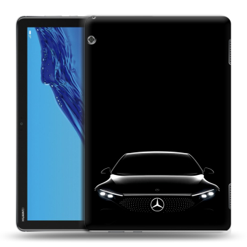 Силиконовый противоударный чехол на Huawei MediaPad T5 с принтом Mercedes Мерседес