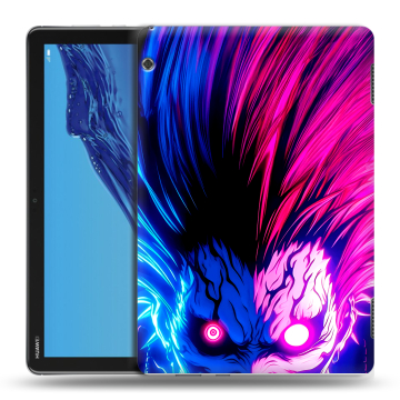 Силиконовый противоударный чехол на Huawei MediaPad T5 с принтом Death note Тетрадь смерти
