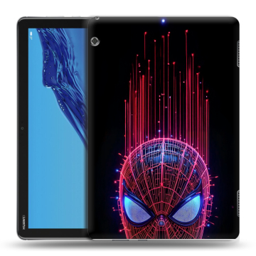 Силиконовый противоударный чехол на Huawei MediaPad T5 с принтом Spiderman Человек паук