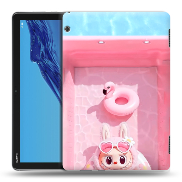 Силиконовый противоударный чехол на Huawei MediaPad T5 с принтом Labubu Лабубу