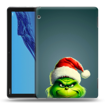 Силиконовый противоударный чехол на Huawei MediaPad T5 с принтом Новый год Силиконовый противоударный чехол на Huawei MediaPad T5 с принтом Новый год