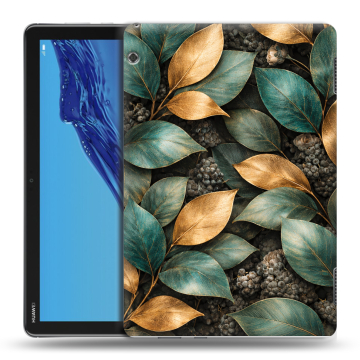 Силиконовый противоударный чехол на Huawei MediaPad T5 с принтом женский