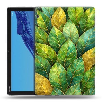 Силиконовый противоударный чехол на Huawei MediaPad T5 с принтом женский