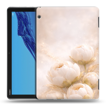 Силиконовый противоударный чехол на Huawei MediaPad T5 с принтом женский