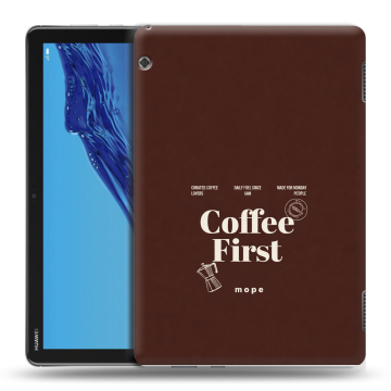Силиконовый противоударный чехол на Huawei MediaPad T5 с принтом женский