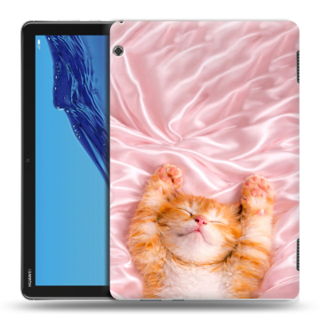 Силиконовый противоударный чехол на Huawei MediaPad T5 с принтом женский
