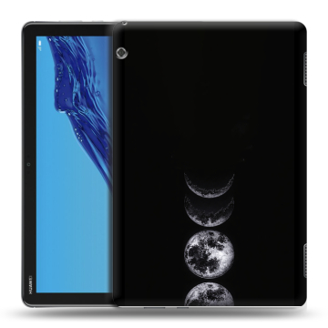 Силиконовый противоударный чехол на Huawei MediaPad T5 с принтом женский