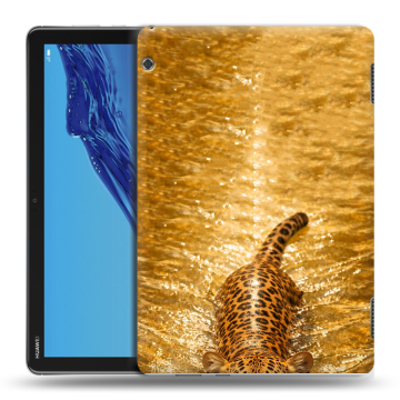 Силиконовый противоударный чехол на Huawei MediaPad T5 с принтом женский