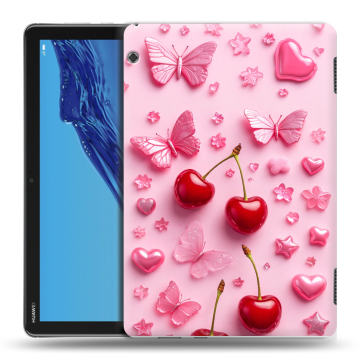 Силиконовый противоударный чехол на Huawei MediaPad T5 с принтом для девочек