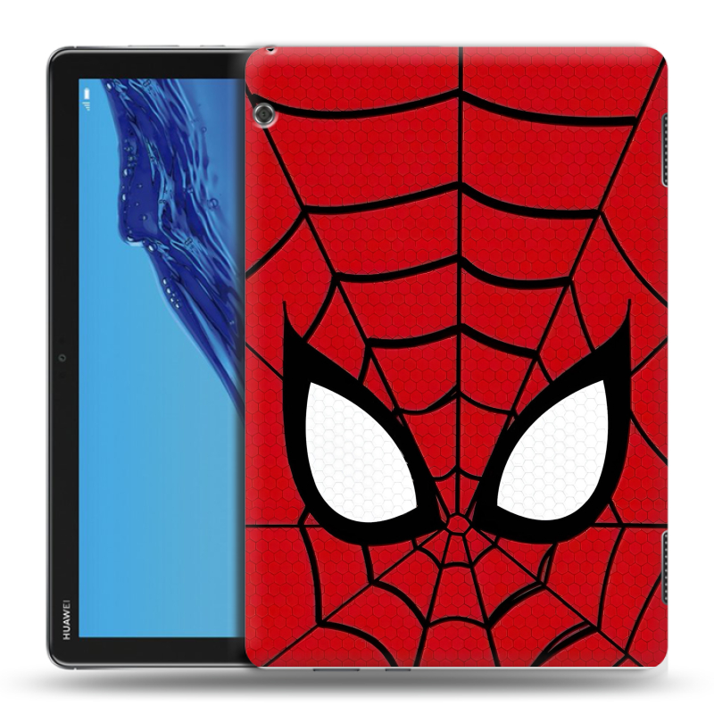 Силиконовый противоударный чехол на Huawei MediaPad T5 с принтом человек паук spiderman Силиконовый противоударный чехол на Huawei MediaPad T5 с принтом человек паук spiderman