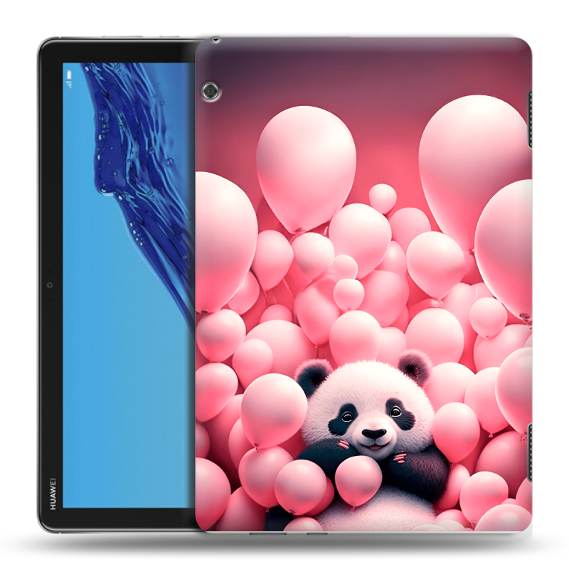 Силиконовый противоударный чехол на Huawei MediaPad T5 с принтом Панда Силиконовый противоударный чехол на Huawei MediaPad T5 с принтом Панда