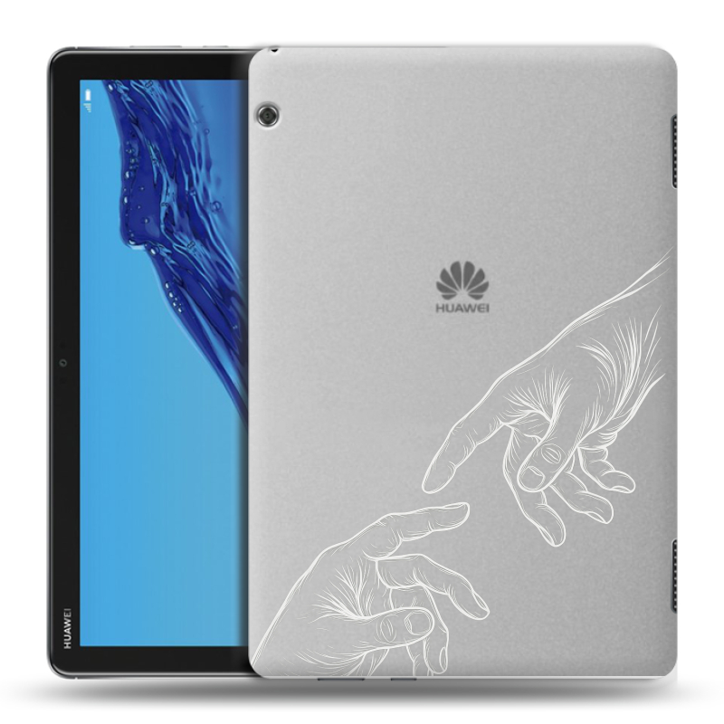 Силиконовый противоударный чехол на Huawei MediaPad T5 с принтом Сотворение мира Силиконовый противоударный чехол на Huawei MediaPad T5 с принтом Сотворение мира