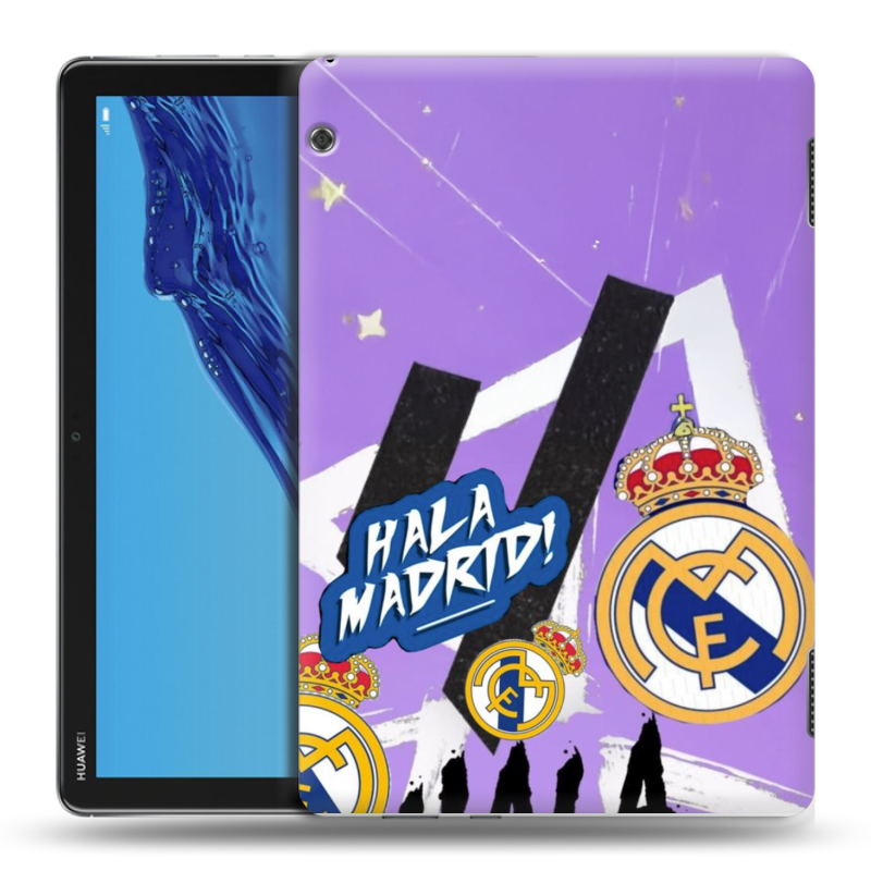 Силиконовый противоударный чехол на планшета Huawei MediaPad T5 с принтом Real Madrid Реал Мадрид Силиконовый противоударный чехол на планшета Huawei MediaPad T5 с принтом Real Madrid Реал Мадрид