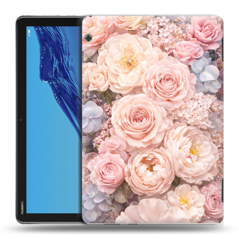Силиконовый противоударный чехол на планшета Huawei MediaPad T5 с принтом женский Силиконовый противоударный чехол на планшета Huawei MediaPad T5 с принтом женский