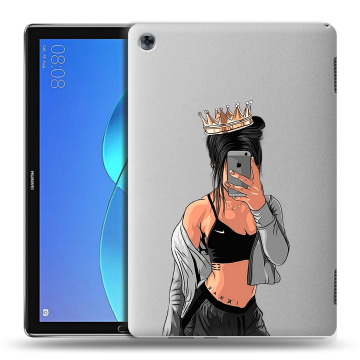 Силиконовый чехол на планшета Huawei MediaPad M5 Lite с принтом Женские принты Силиконовый чехол на планшета Huawei MediaPad M5 Lite с принтом Женские принты