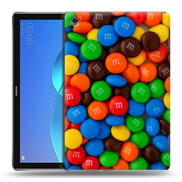 Силиконовый чехол на планшета Huawei MediaPad M5 Lite с принтом Конфеты Силиконовый чехол на планшета Huawei MediaPad M5 Lite с принтом Конфеты