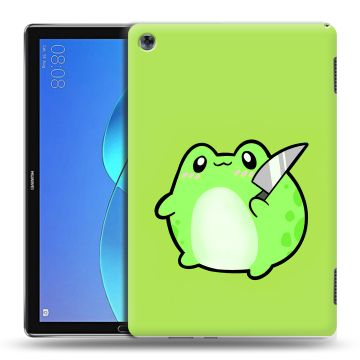 Силиконовый чехол на Huawei MediaPad M5 Lite с принтом Лягушенок