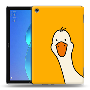 Силиконовый чехол на Huawei MediaPad M5 Lite с принтом Утка