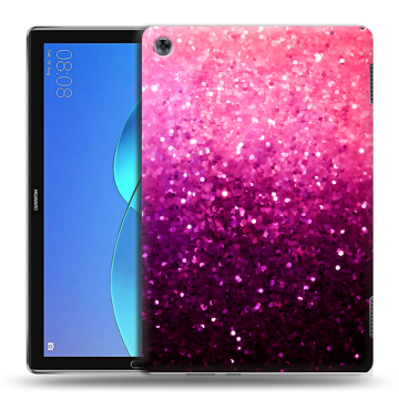 Силиконовый чехол на Huawei MediaPad M5 Lite с принтом Блестки