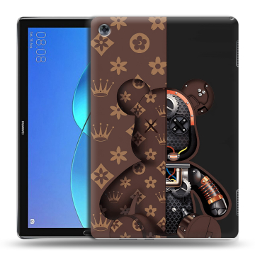 Силиконовый чехол на Huawei MediaPad M5 Lite с принтом Луи робот