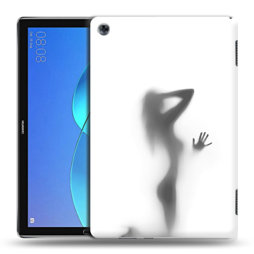 Силиконовый чехол на Huawei MediaPad M5 Lite с принтом Силуэт