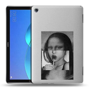 Силиконовый чехол на Huawei MediaPad M5 Lite с принтом Мона Лиза