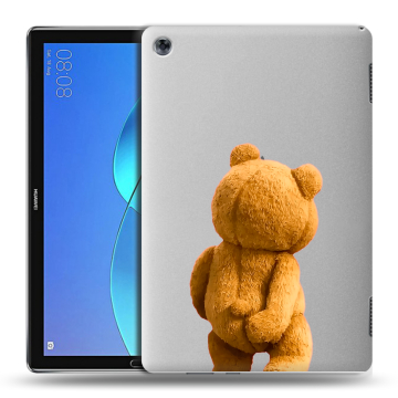 Силиконовый чехол на Huawei MediaPad M5 Lite с принтом Медведь
