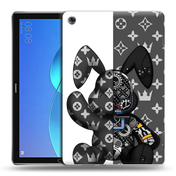Силиконовый чехол на Huawei MediaPad M5 Lite с принтом Луи робот