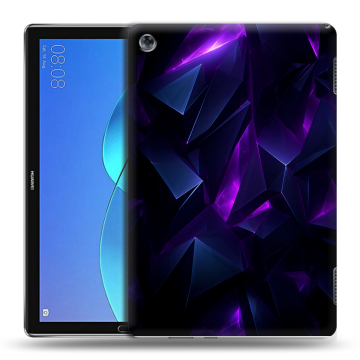 Силиконовый чехол на Huawei MediaPad M5 Lite с принтом Абстракиция