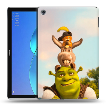 Силиконовый чехол на Huawei MediaPad M5 Lite с принтом Шрек Shrek Силиконовый чехол на Huawei MediaPad M5 Lite с принтом Шрек Shrek