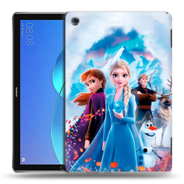 Силиконовый чехол на Huawei MediaPad M5 Lite с принтом Холодное сердце Frozen