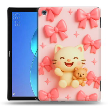 Силиконовый чехол на Huawei MediaPad M5 Lite с принтом для девочек