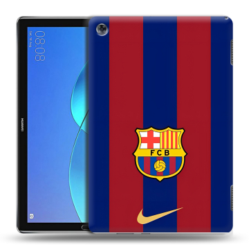 Силиконовый чехол на Huawei MediaPad M5 Lite с принтом Барселона Barcelona