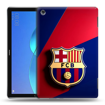 Силиконовый чехол на Huawei MediaPad M5 Lite с принтом Барселона Barcelona