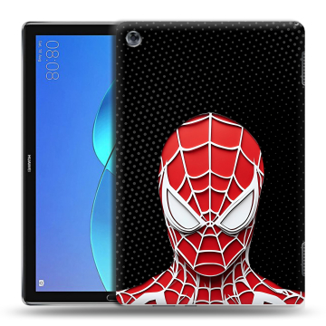 Силиконовый чехол на Huawei MediaPad M5 Lite с принтом человек паук spiderman