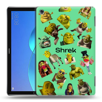 Силиконовый чехол на Huawei MediaPad M5 Lite с принтом Шрек Shrek Силиконовый чехол на Huawei MediaPad M5 Lite с принтом Шрек Shrek