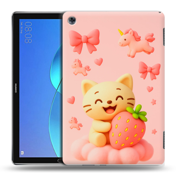 Силиконовый чехол на Huawei MediaPad M5 Lite с принтом для девочек