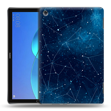 Силиконовый чехол на Huawei MediaPad M5 Lite с принтом Космос звезды Силиконовый чехол на Huawei MediaPad M5 Lite с принтом Космос звезды
