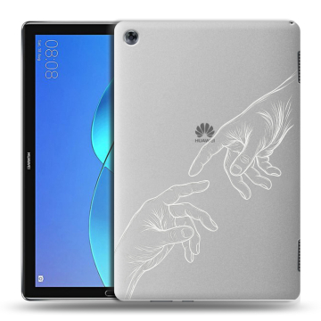 Силиконовый чехол на Huawei MediaPad M5 Lite с принтом Сотворение мира Силиконовый чехол на Huawei MediaPad M5 Lite с принтом Сотворение мира