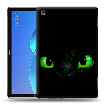 Силиконовый чехол на Huawei MediaPad M5 Lite с принтом Как приручить дракона