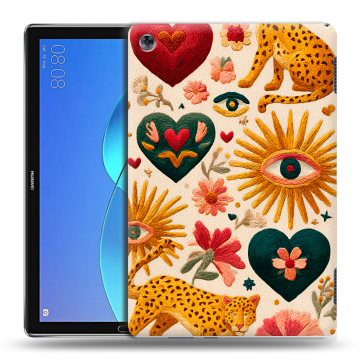 Силиконовый чехол на Huawei MediaPad M5 Lite с принтом Модный принт Силиконовый чехол на Huawei MediaPad M5 Lite с принтом Модный принт