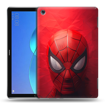 Силиконовый чехол на Huawei MediaPad M5 Lite с принтом Spiderman Человек паук